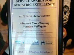 Our Team Nomination at the 2017 Service Awards for Geriatric Excellence